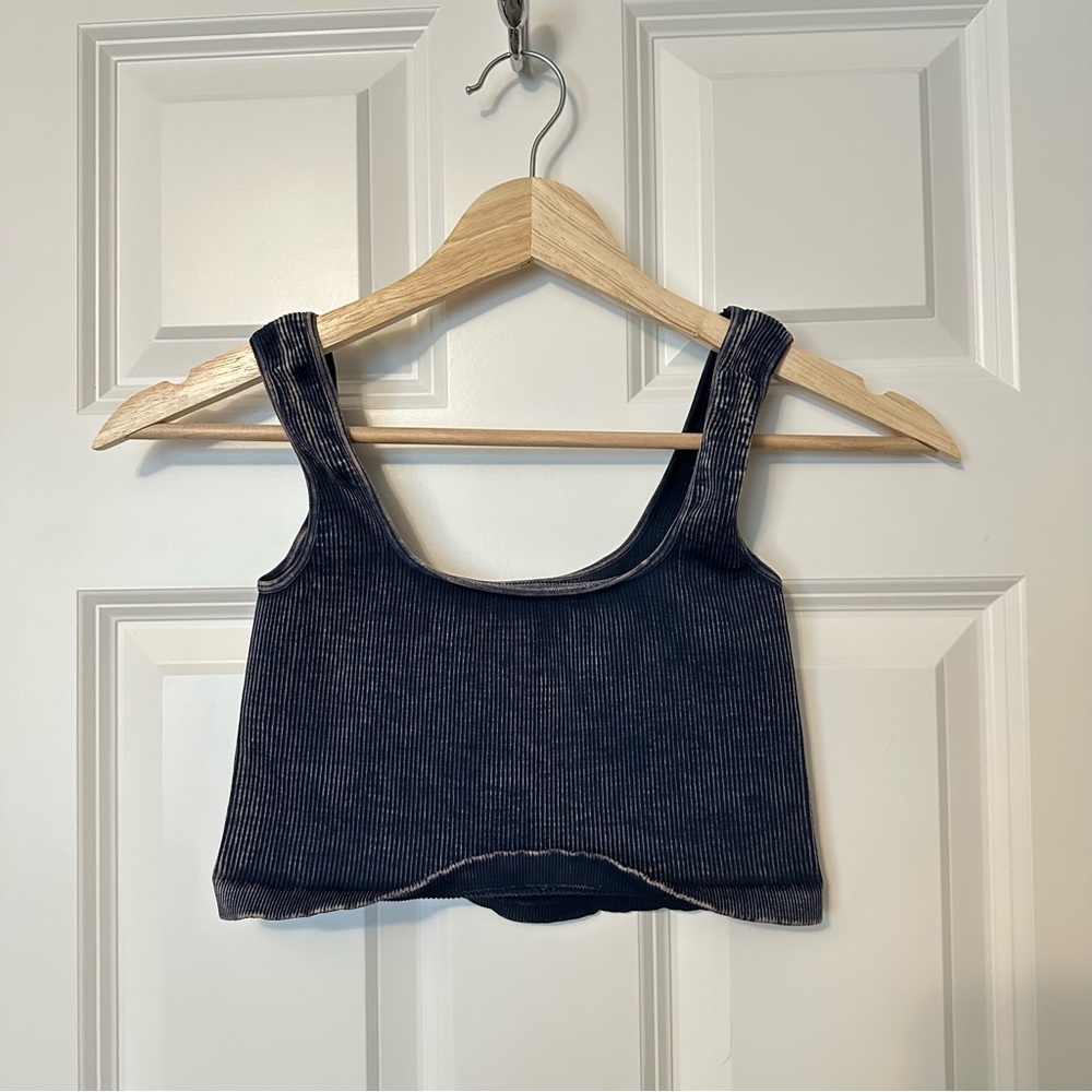 Free People Movement Happiness Runs Square Neck Crop Tank